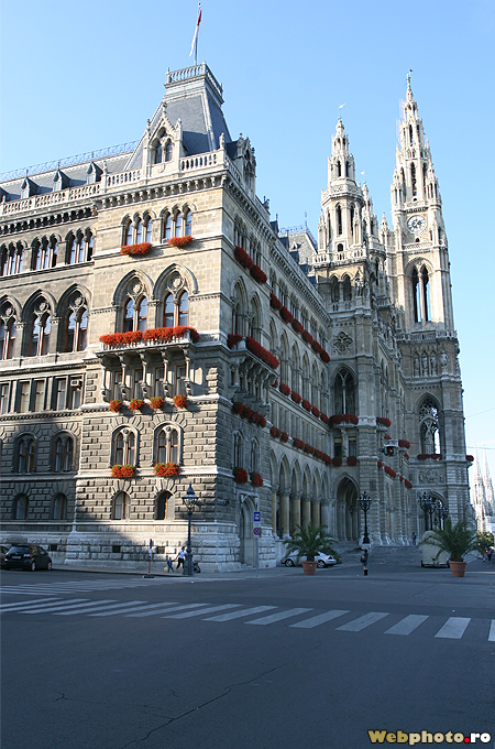 Rathaus, the Town Hall of Vienna in Friedrich Schmidt Platz – Webphoto.ro